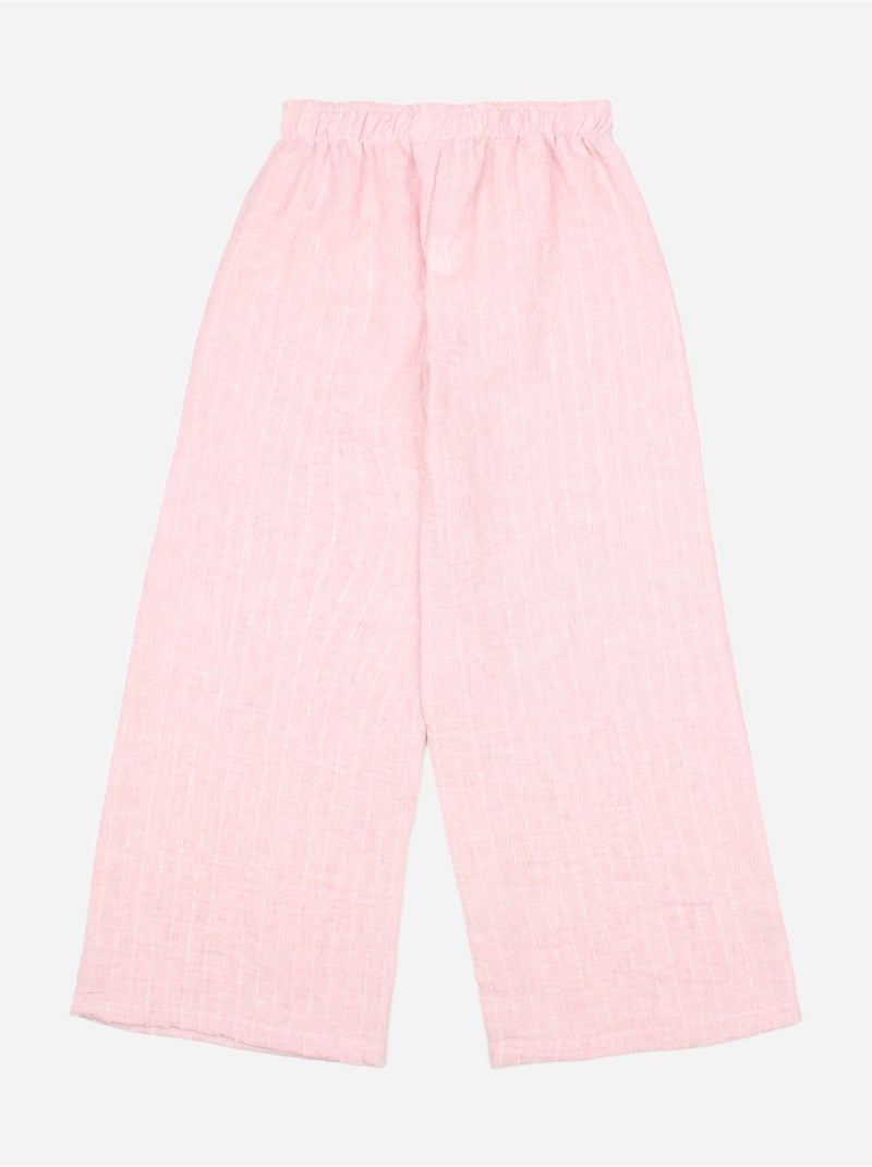 Pantalones con elástico - Kids Star Rosa - Kiabi
