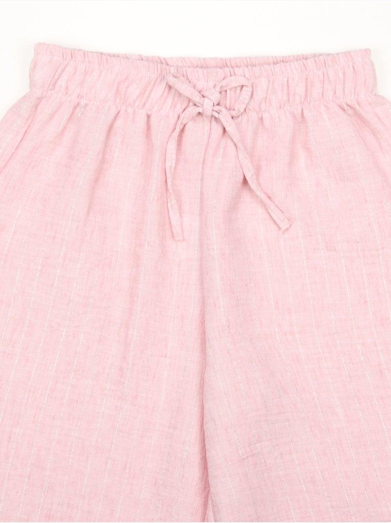 Pantalones con elástico - Kids Star Rosa - Kiabi