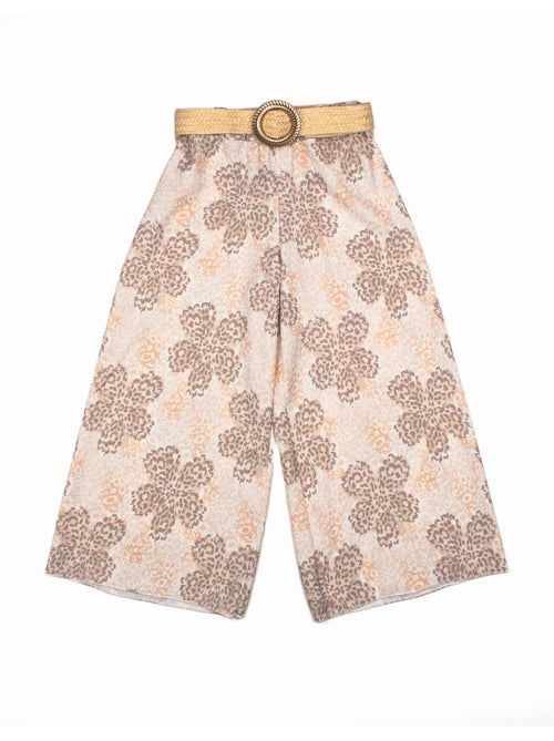 Pantalones con hebilla dorada - Kids Star - Kiabi