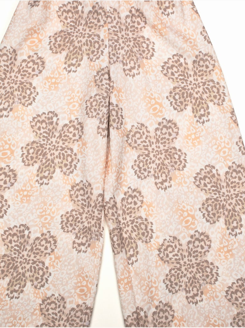 Pantalones con hebilla dorada - Kids Star Crema - Kiabi