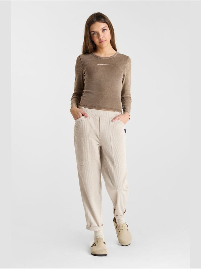 Pantalones CORDOGI rectos Beige - Kiabi
