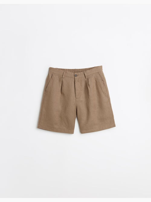 Pantalones cortos 100% lino, MO Fashion - Kiabi