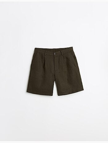 Pantalones cortos 100% lino, MO Fashion