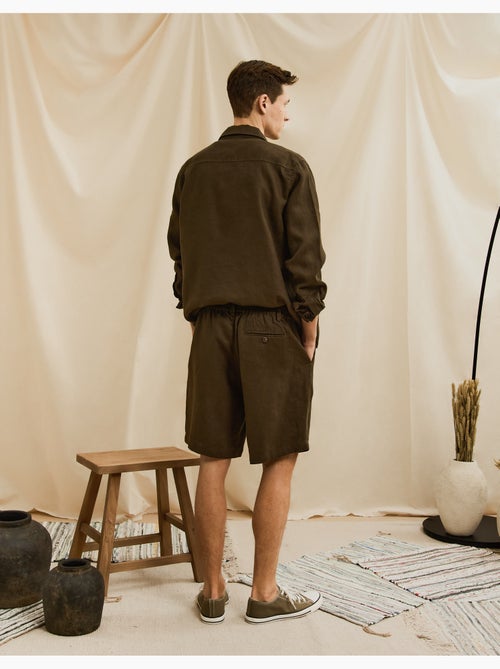 Pantalones cortos 100% lino, MO Fashion - Kiabi