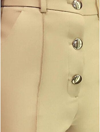 Pantalones cortos abotonados de cintura alta hiccup