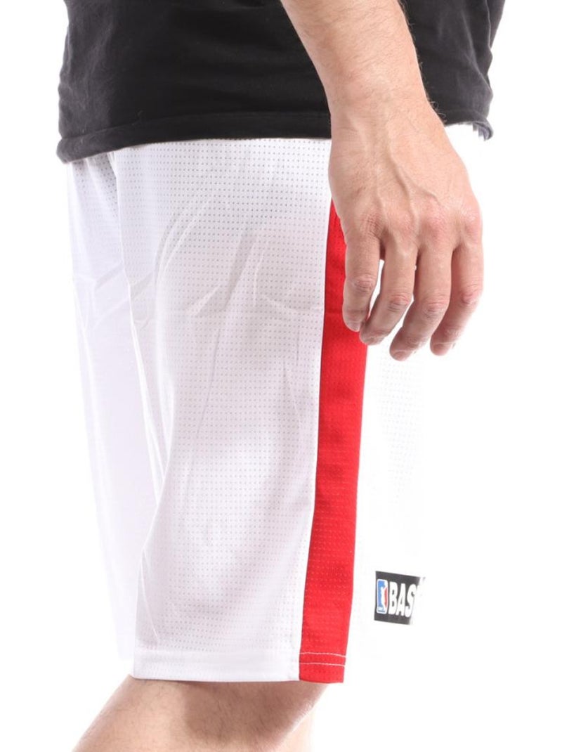 Pantalones Cortos Baloncesto Hombre Chicago Bulls Sport Zone Blanco - Kiabi