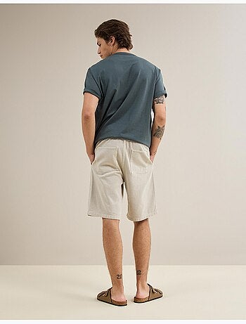 Pantalones cortos bermudas de sarga, mo fashion