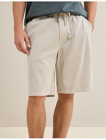 Pantalones cortos bermudas de sarga, mo fashion