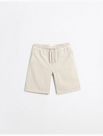 Pantalones cortos bermudas de sarga, mo fashion