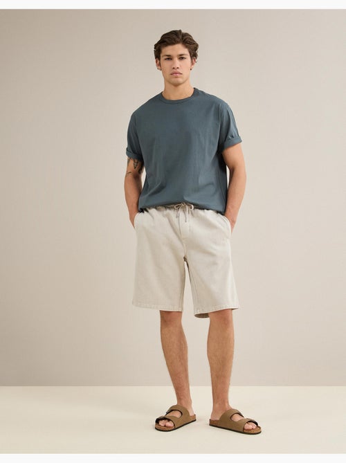 Pantalones cortos bermudas de sarga, mo fashion - Kiabi Pantalones cortos bermudas de sarga, mo fashion - Kiabi