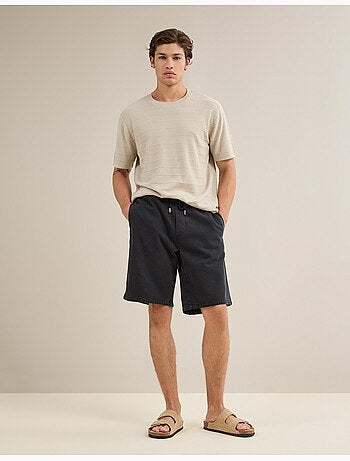 Pantalones cortos bermudas de sarga, mo fashion