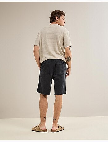 Pantalones cortos bermudas de sarga, mo fashion