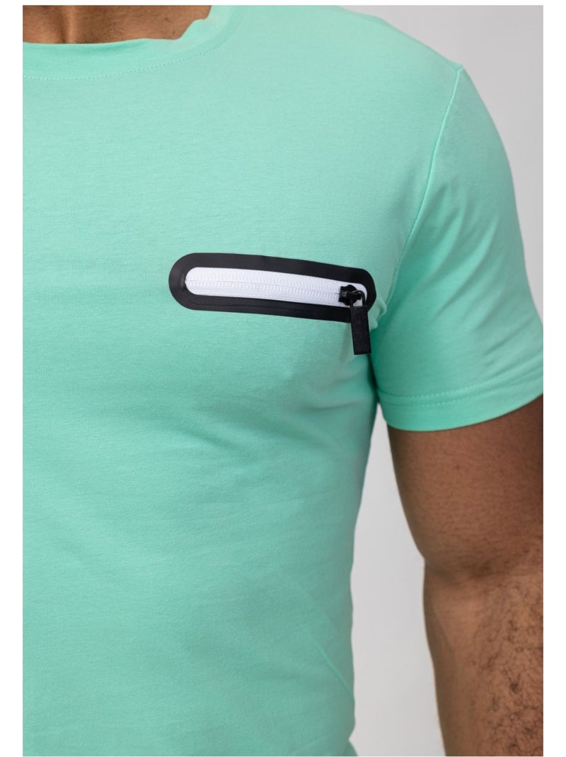 Pantalones cortos, camiseta Kebello Azul cielo - Kiabi