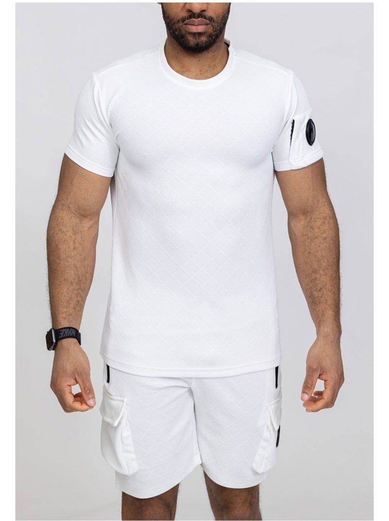 Pantalones cortos, camiseta Kebello Blanco - Kiabi