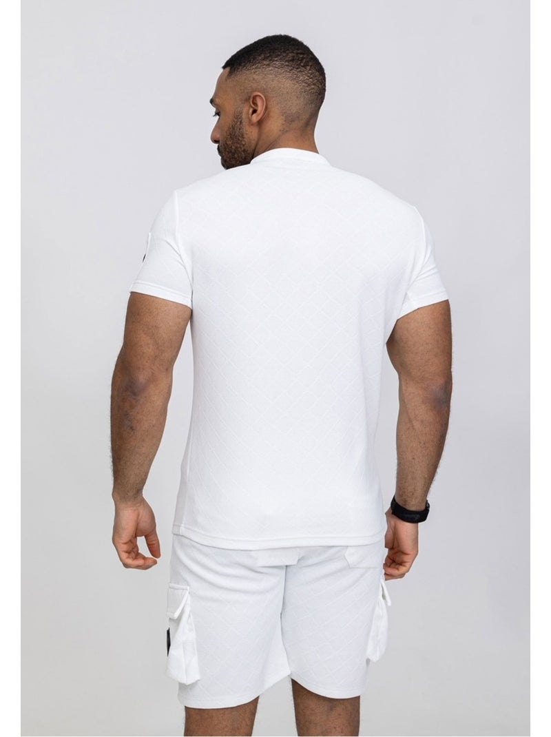 Pantalones cortos, camiseta Kebello Blanco - Kiabi
