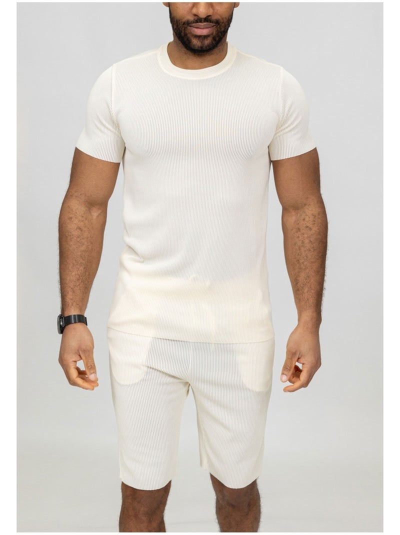 Pantalones cortos, camiseta Kebello Blanco - Kiabi