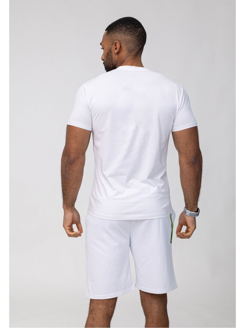 Pantalones cortos, camiseta Kebello Blanco - Kiabi