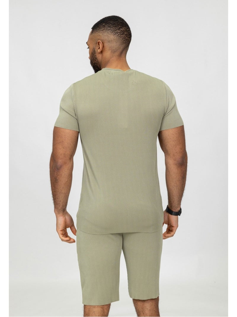 Pantalones cortos, camiseta Kebello Verde - Kiabi