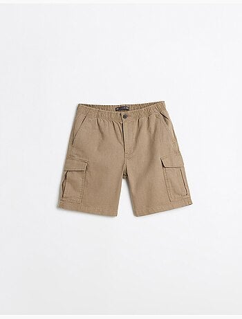 Pantalones cortos cargo con lino, MO Fashion