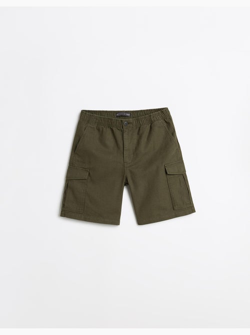 Pantalones cortos cargo con lino, MO Fashion - Kiabi