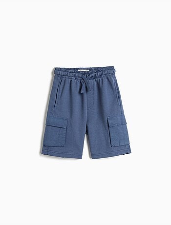 Pantalones cortos cargo de forro polar, mo fashion