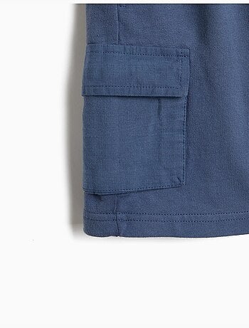 Pantalones cortos cargo de forro polar, mo fashion