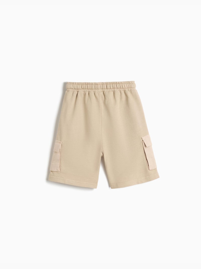 Pantalones cortos cargo de forro polar, mo fashion Gris - Kiabi