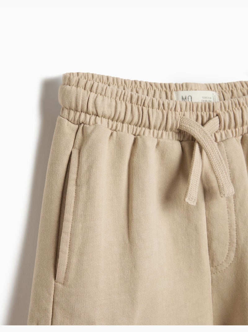Pantalones cortos cargo de forro polar, mo fashion Gris - Kiabi
