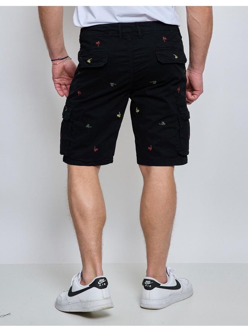 Pantalones cortos cargo estampados Kebello Negro Negro - Kiabi