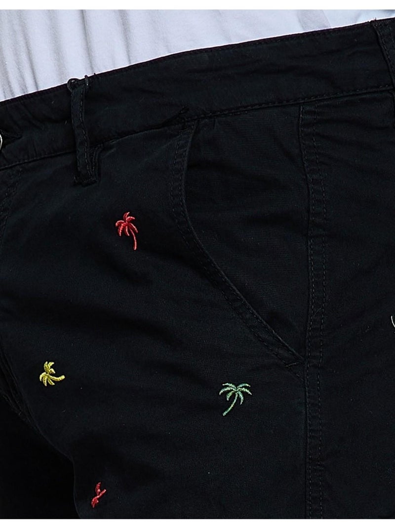Pantalones cortos cargo estampados Kebello Negro Negro - Kiabi