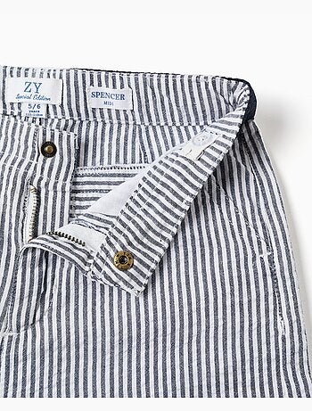 Pantalones Cortos Chino Rayados