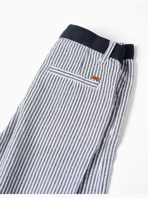 Pantalones Cortos Chino Rayados - Kiabi