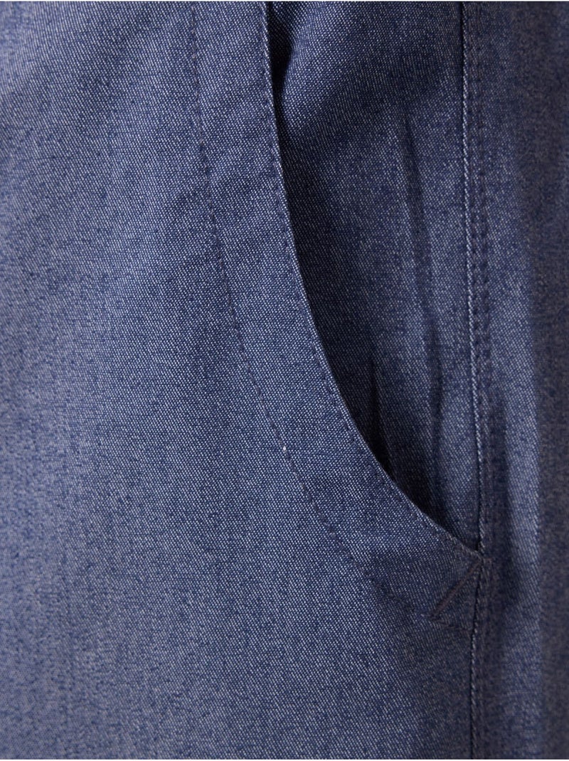 Pantalones cortos chinos de hombre de corte regular tommy Azul zafiro - Kiabi
