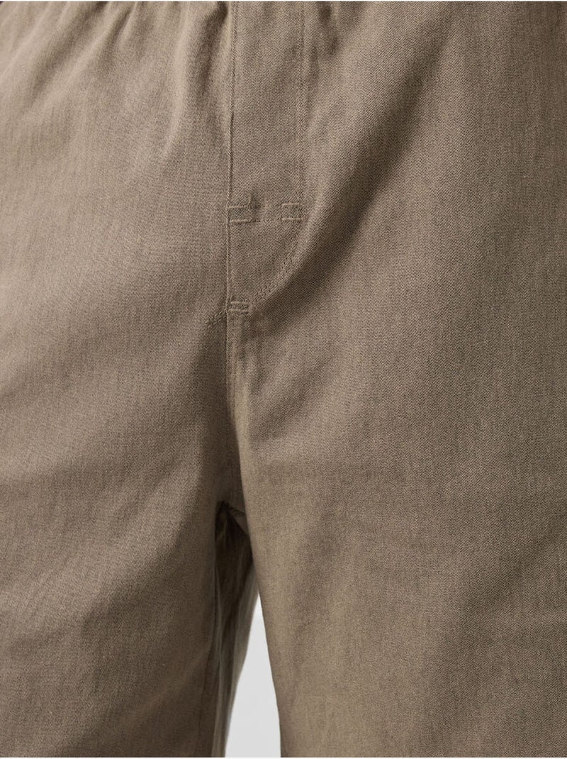Pantalones cortos chinos de hombre de corte regular tommy Caqui - Kiabi