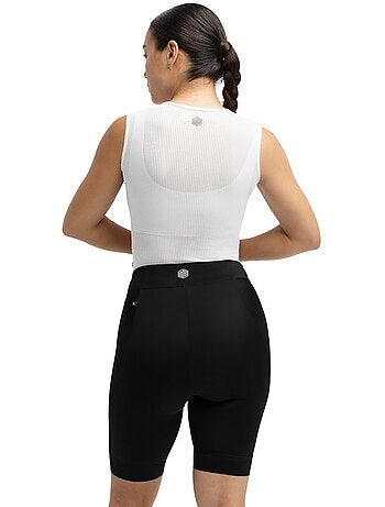 Pantalones cortos ciclismo con badana mujer ciclismo mujer core bonette