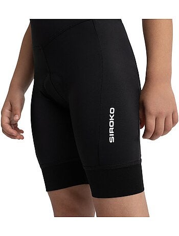 Pantalones cortos ciclismo con badana niña ciclismo niños y niñas k-core raci