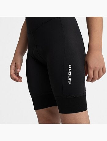 Pantalones cortos ciclismo con badana niña ciclismo niños y niñas k-core raci
