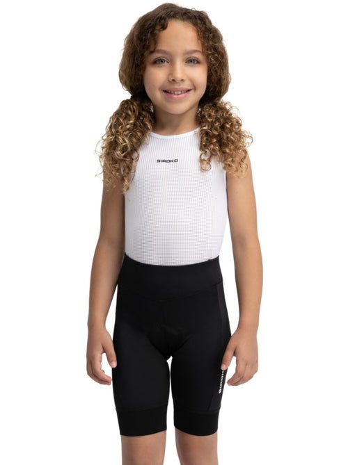 Pantalones cortos ciclismo con badana niña ciclismo niños y niñas k-core raci - Kiabi