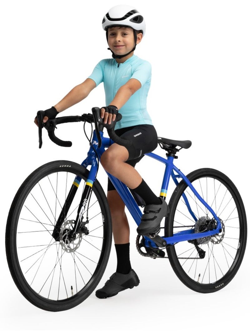 Pantalones cortos ciclismo con badana niño ciclismo niños y niñas k-core play Negro - Kiabi