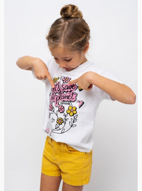 Pantalones cortos con bolsillo en amarillo - Kiabi Pantalones cortos con bolsillo en amarillo - Kiabi