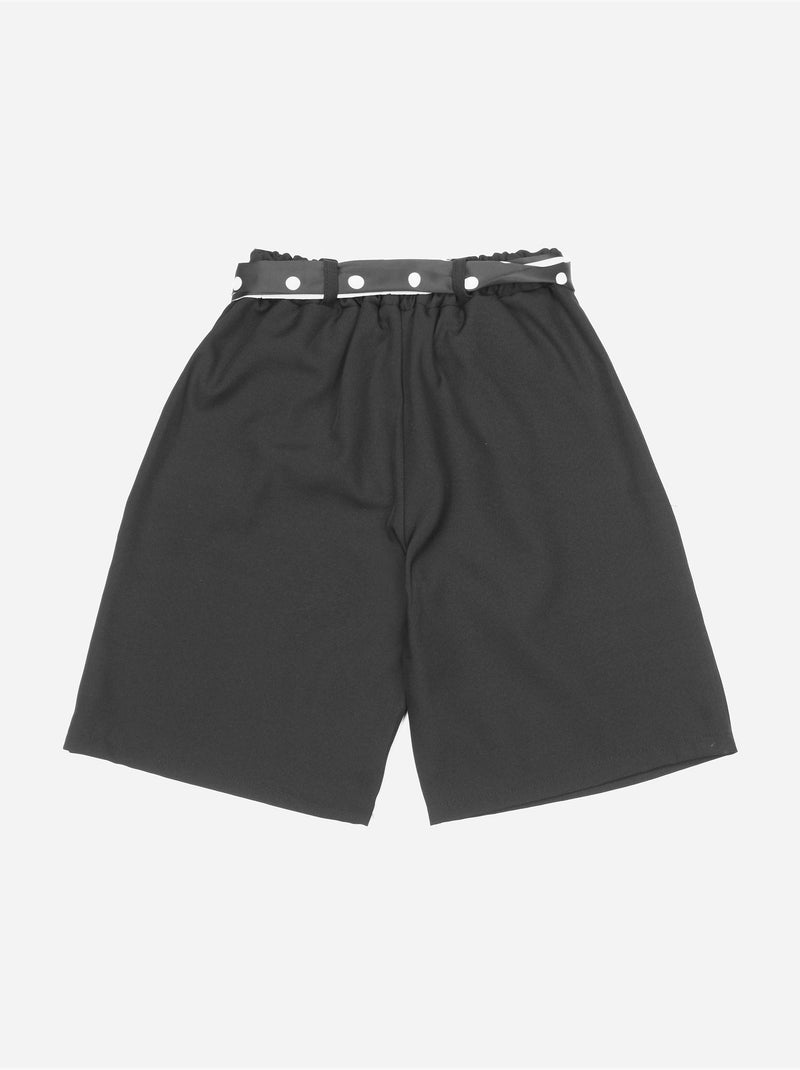 Pantalones cortos con cinturón - Kids Star Negro - Kiabi