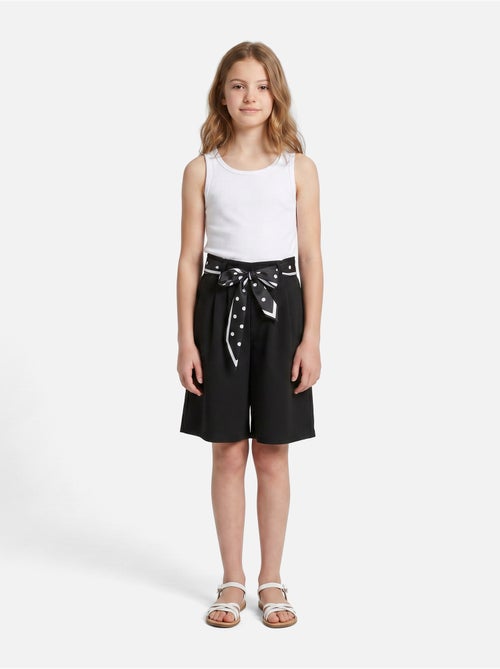 Pantalones cortos con cinturón - Kids Star - Kiabi