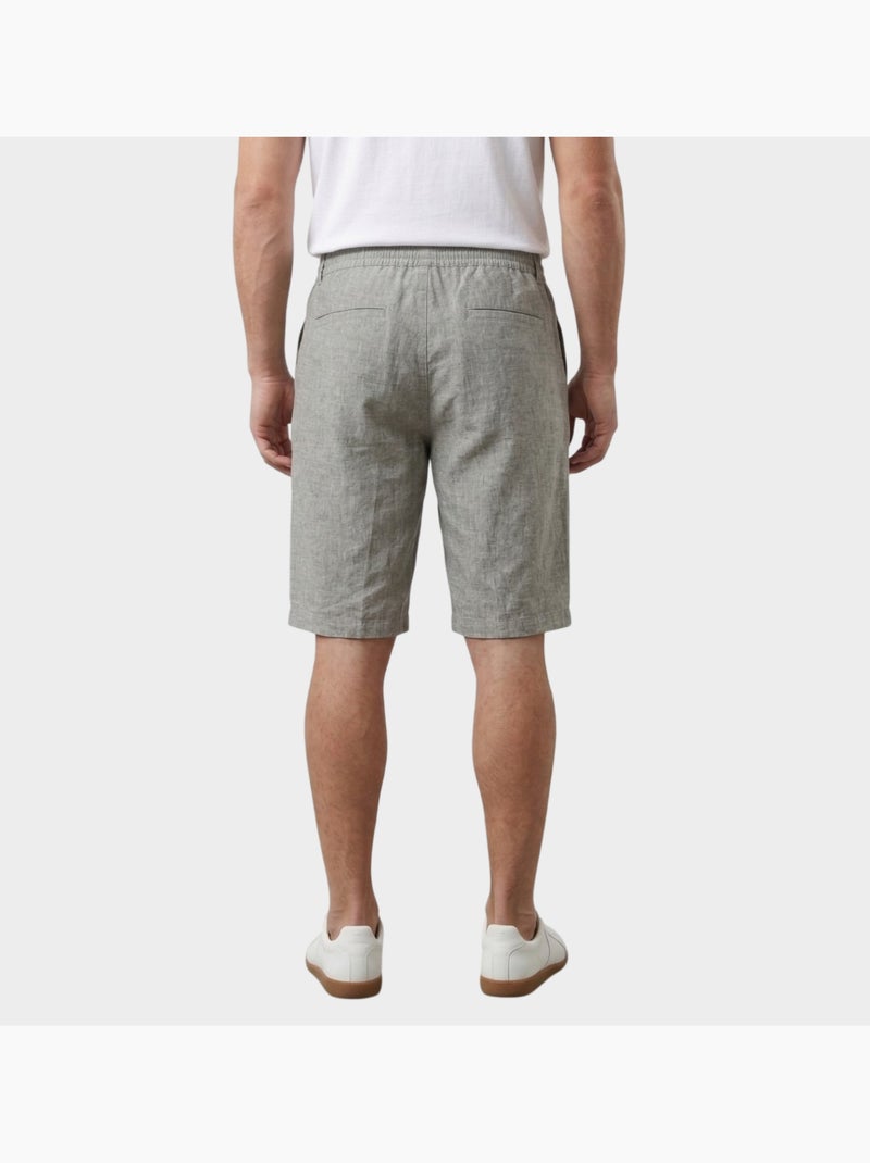 Pantalones cortos con cordón ajustable de estilo casual chic Caqui - Kiabi