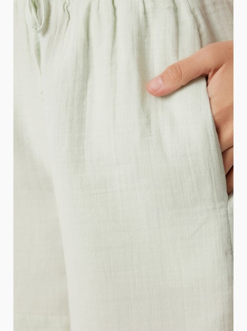 Pantalones cortos de algodón con cintura alta y pierna ancha de estambul istanbul - Kiabi