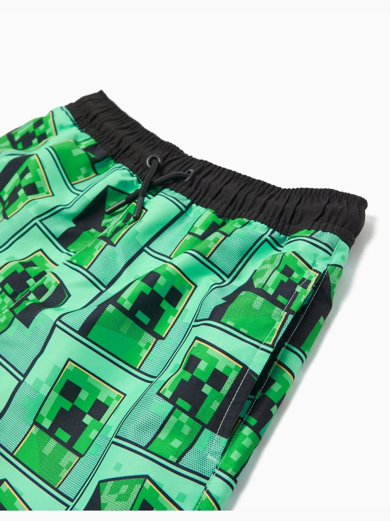 Pantalones cortos de baño 'Minecraft', MO Fashion Negro - Kiabi