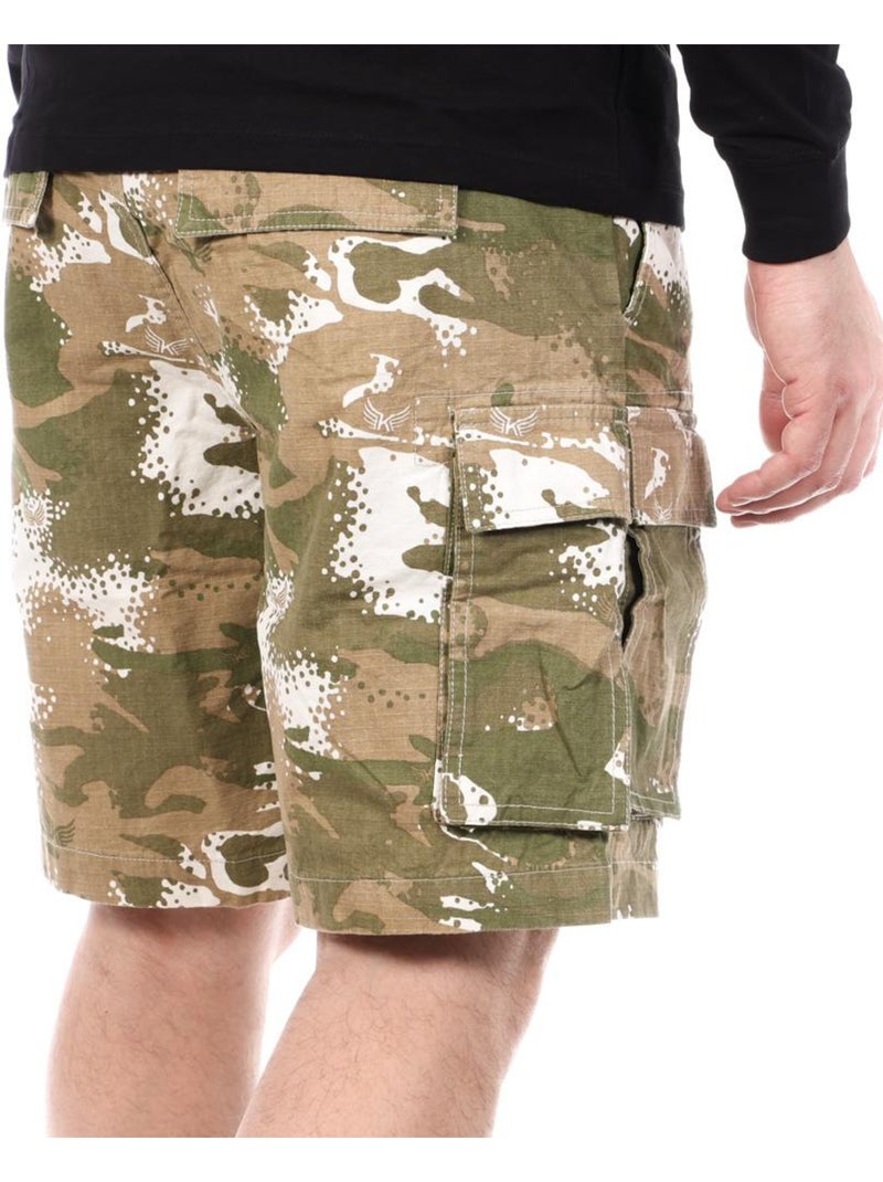 Pantalones Cortos de Camuflaje para Hombre Kaporal Verde caqui claro - Kiabi