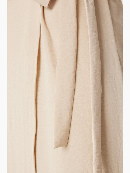 Pantalones cortos de cintura alta y pierna ancha con detalle de lazo istanbul - Kiabi Pantalones cortos de cintura alta y pierna ancha con detalle de lazo istanbul - Kiabi