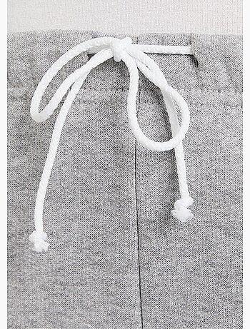 Pantalones cortos de estar por casa con cinturilla elástica y forro polar. - Afibel