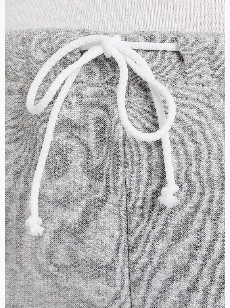 Pantalones cortos de estar por casa con cinturilla elástica y forro polar. - Afibel Gris jaspeado - Kiabi