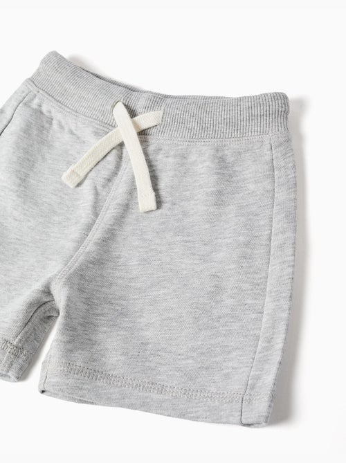 Pantalones cortos de felpa con cordón - Kiabi